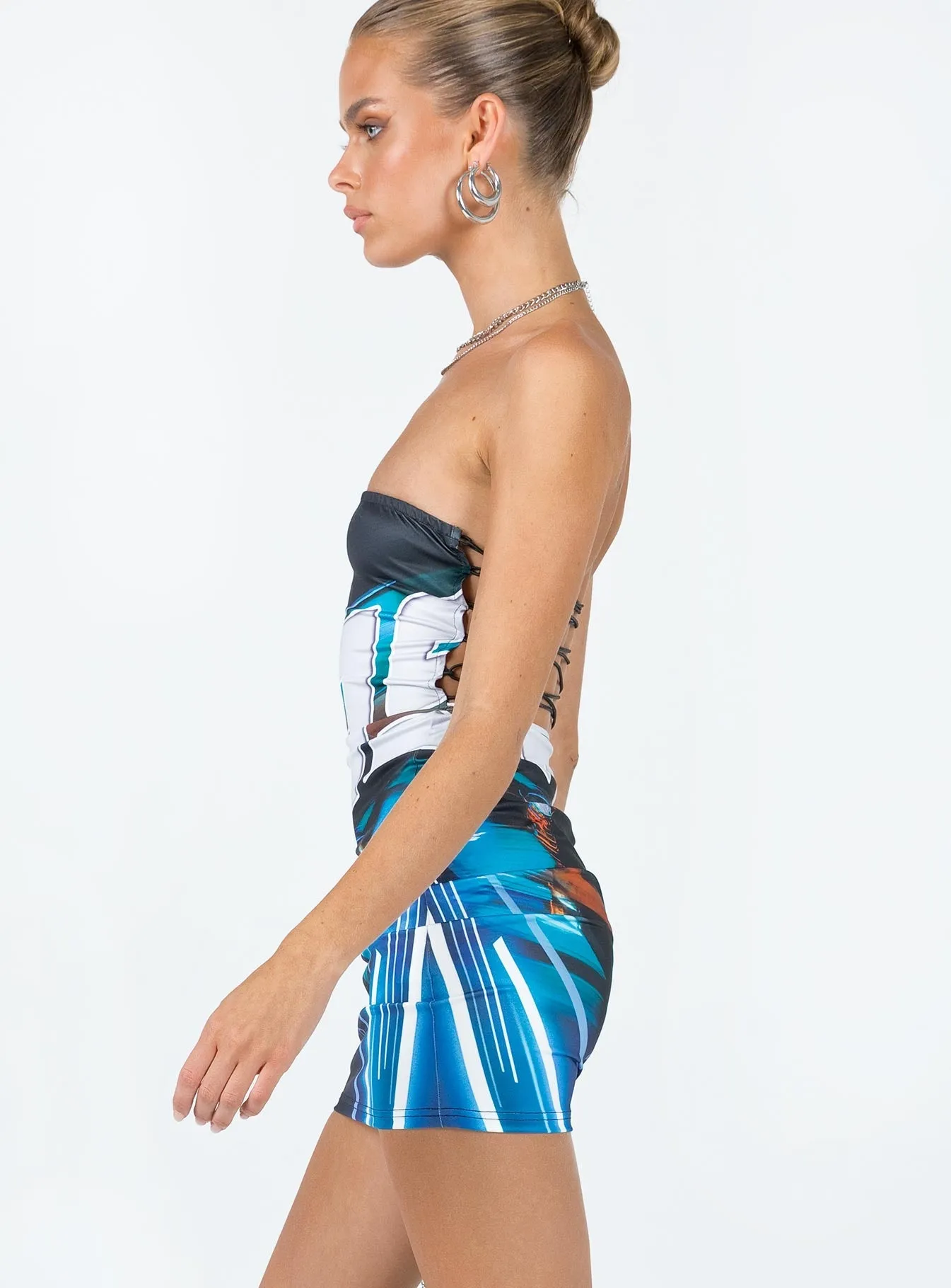 Speedway Mini Dress Multi Comfortable Waistband