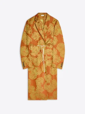 Fluid jacquard coat Double Layered