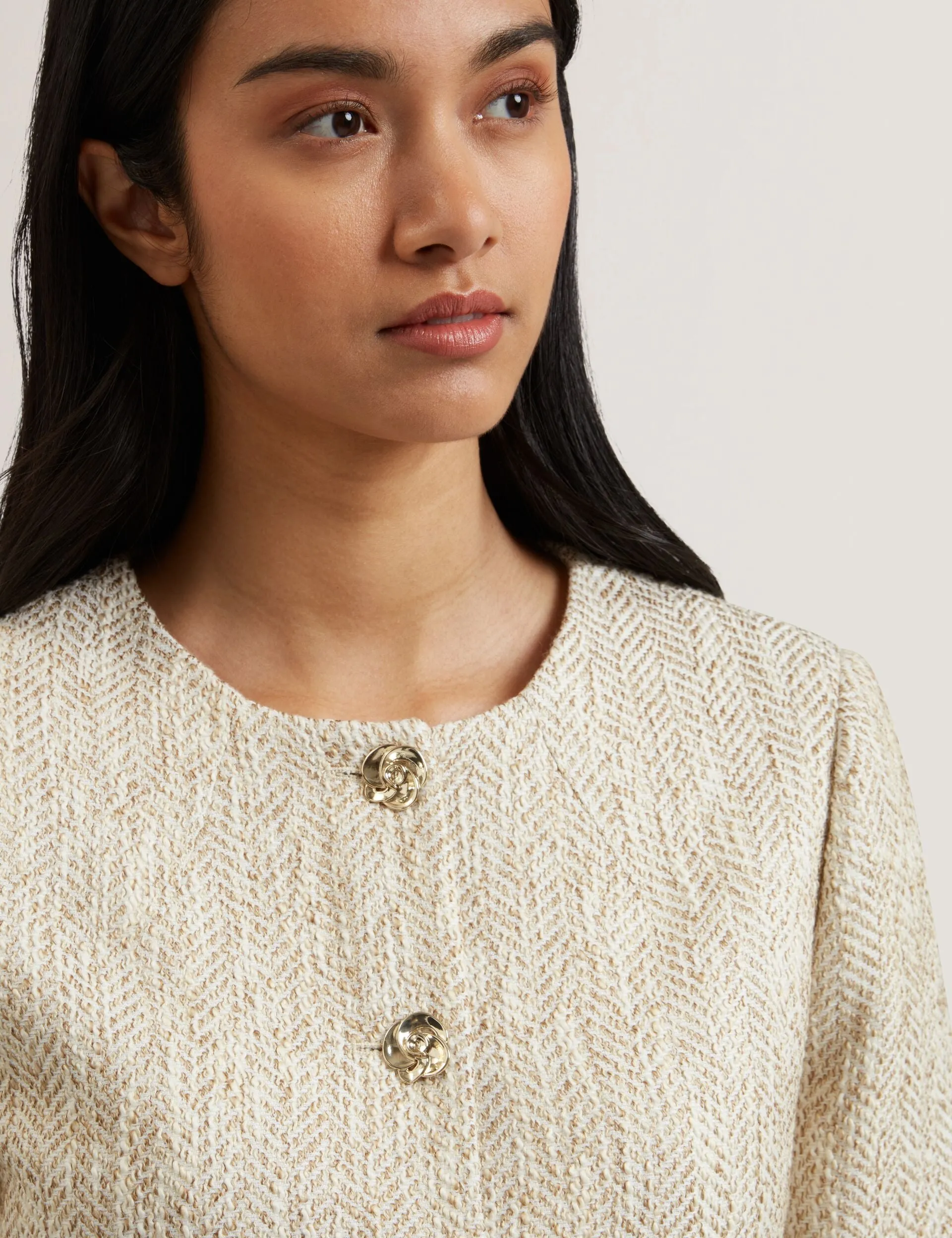 Sporty Touch Full Length Zipper VULPA | IVORY