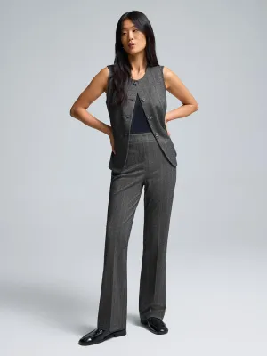 slim fit Comfy Movement Striped Jacquard Flare Leg Pants