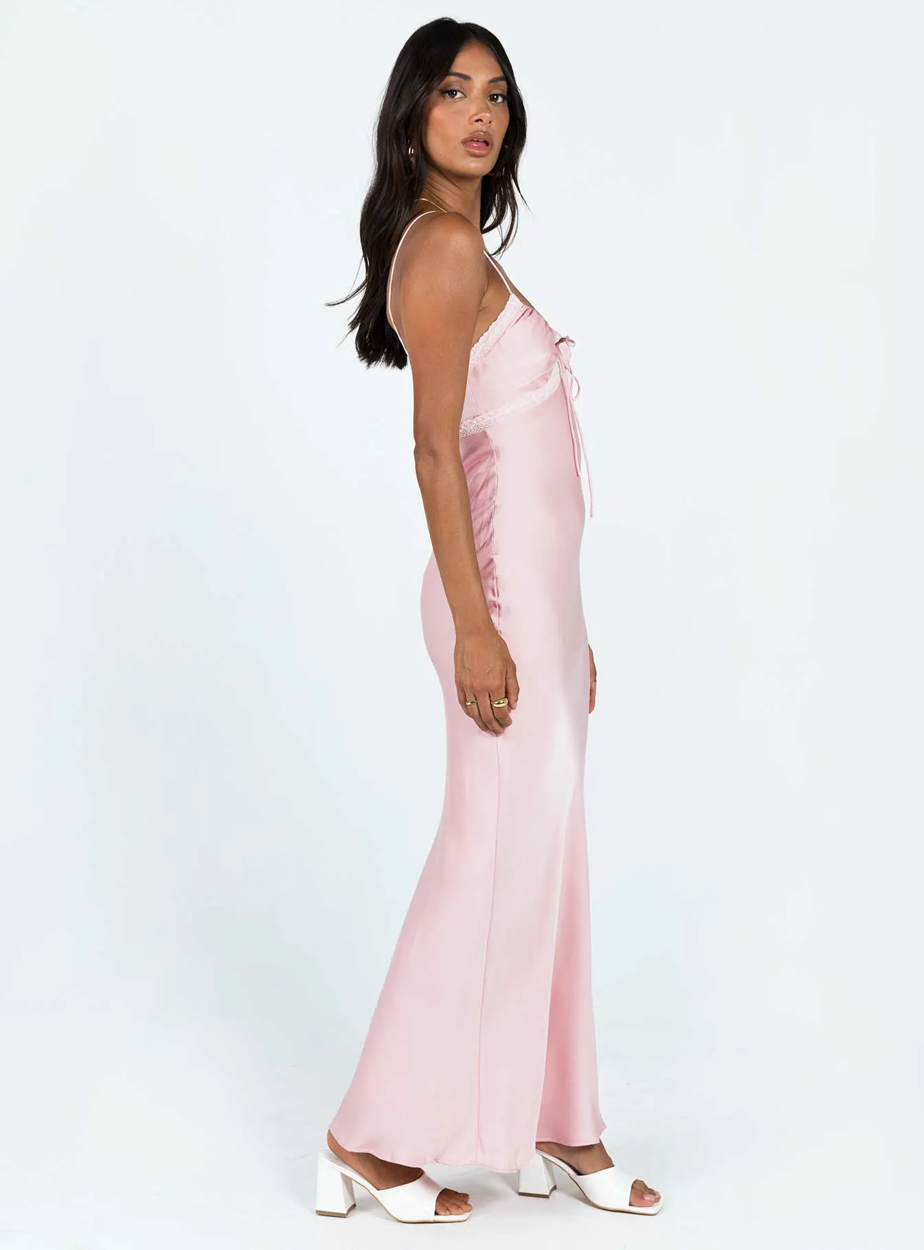Simple Ease Chic Waist Emily Maxi Dress Pink