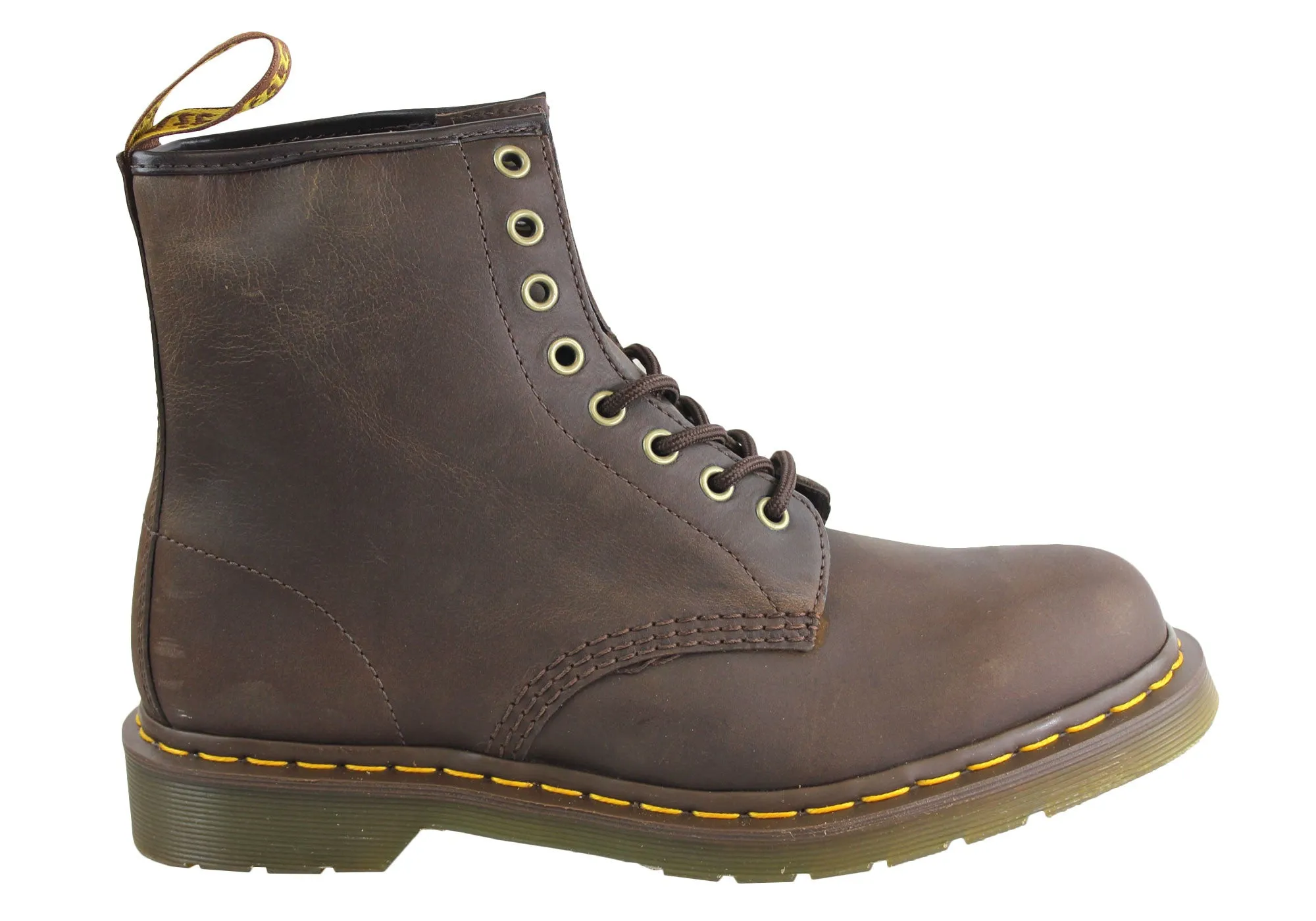 Dr Martens 1460 8 Up Gaucho Crazy Horse Unisex Boots Mountain Path