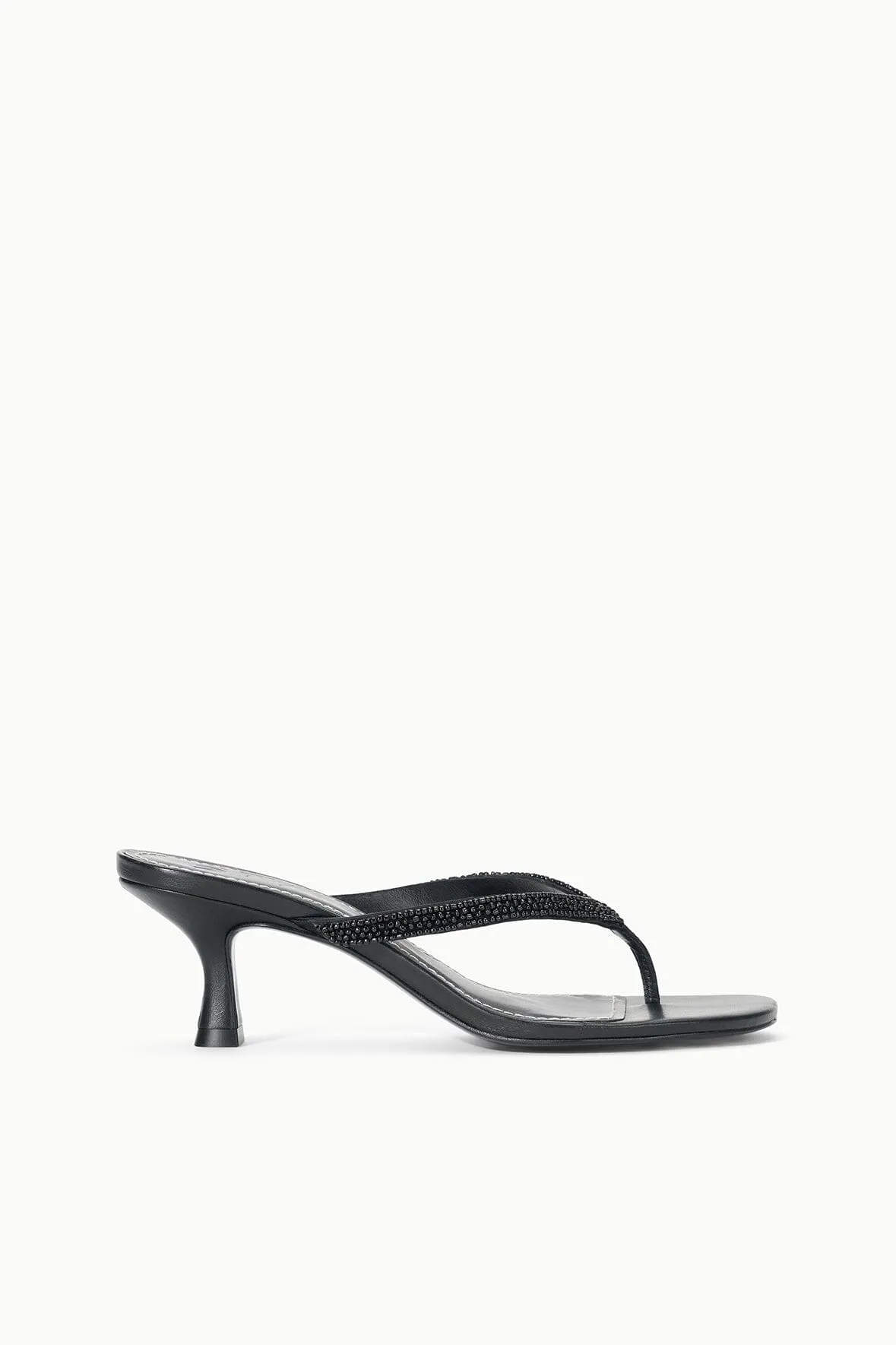 FREJA KITTEN HEEL | BLACK BEADED Polished Design Comfort footbed