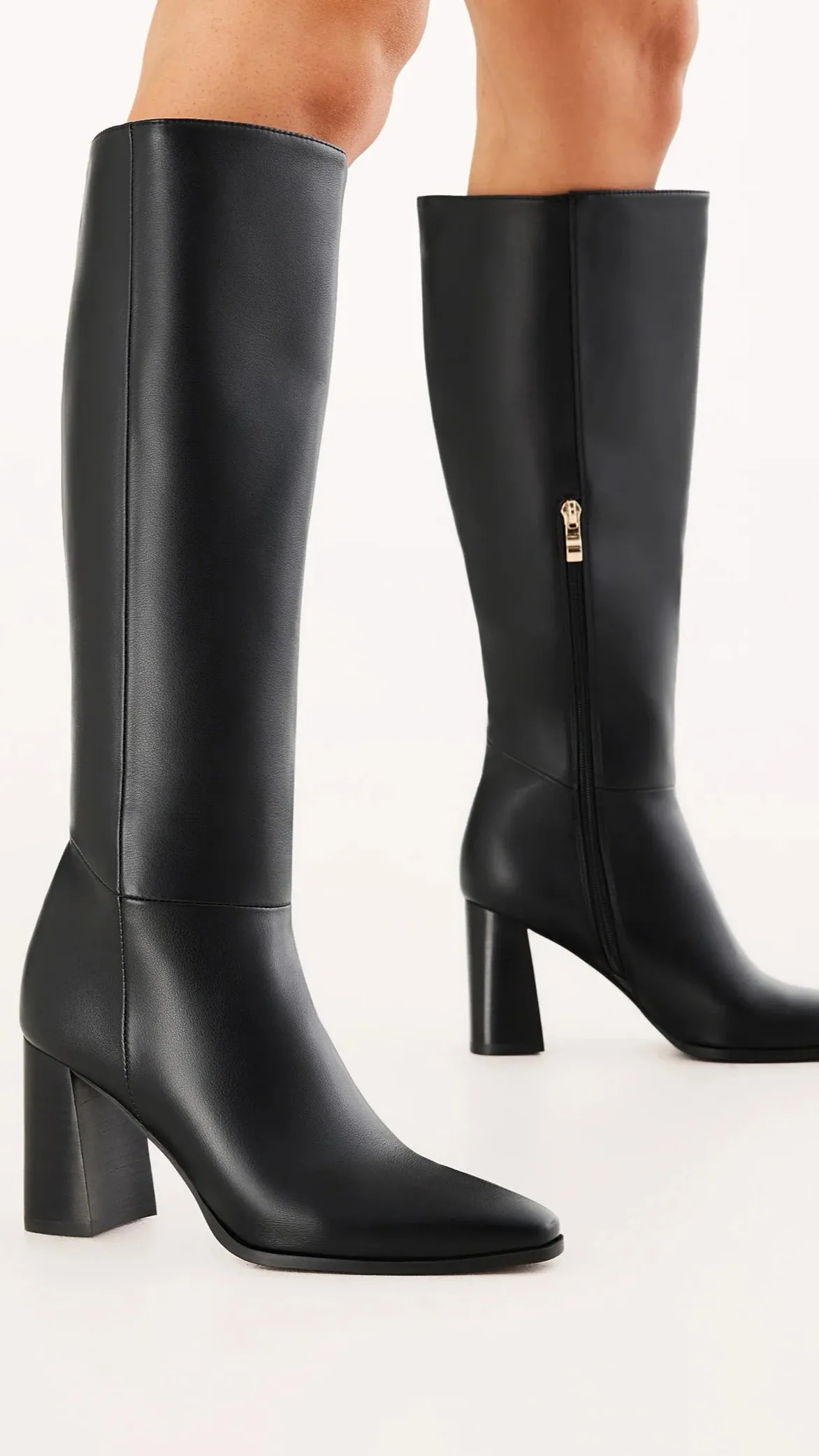 Padded Tongue Vallia Boots - Black