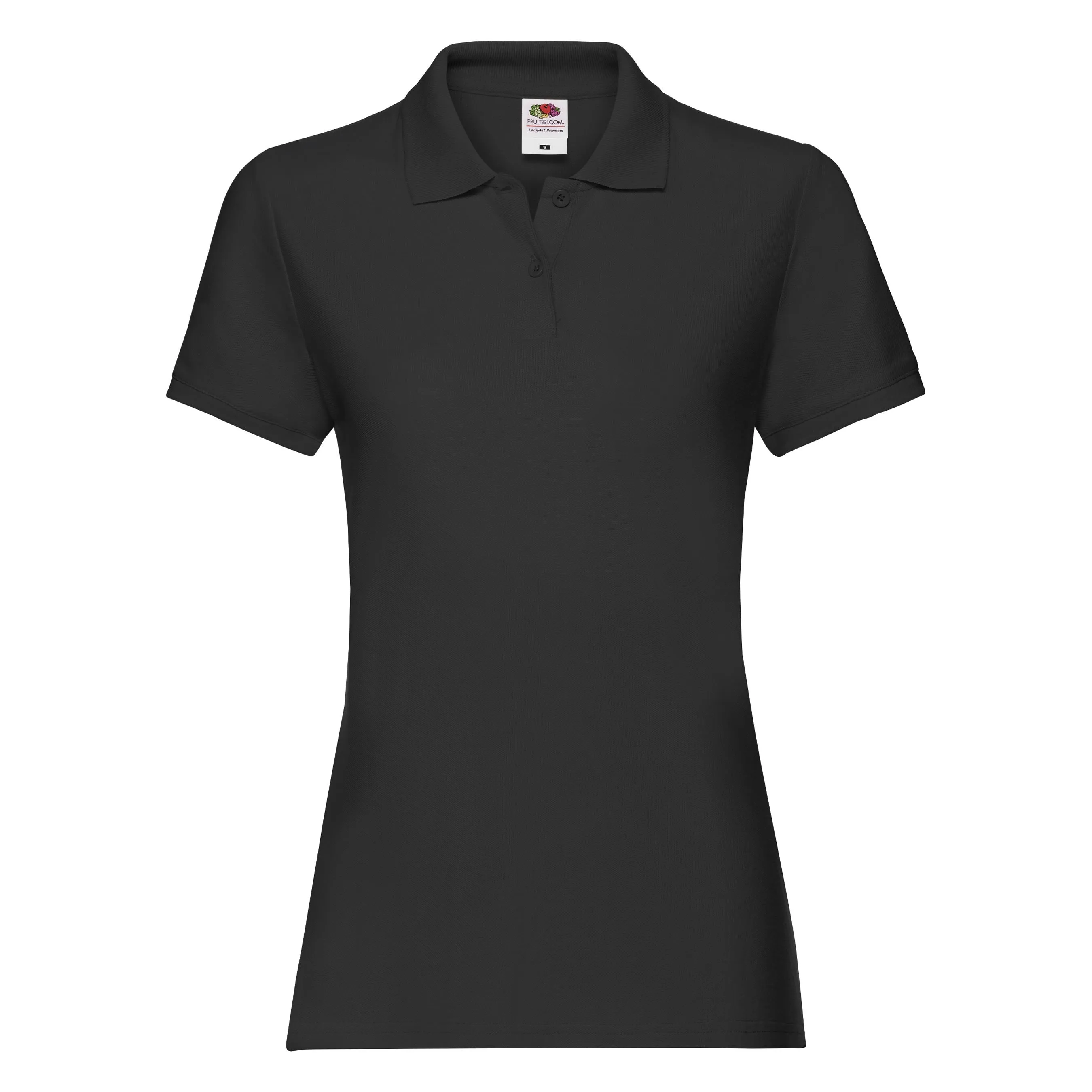 Lady-Fit Premium Polo | BLACK Simple Yet Cozy Light Comfort