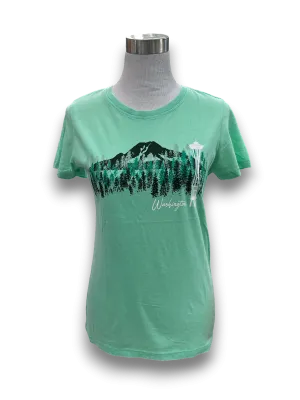 Non Irritating Seams All-day style Forest Space Needle Tee