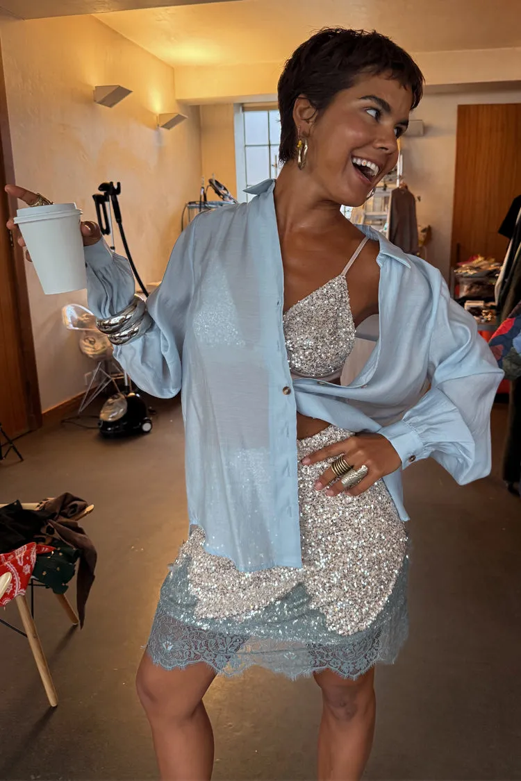 MinimalistDesign Odor Control Finish Ice Blue Miley Shirt