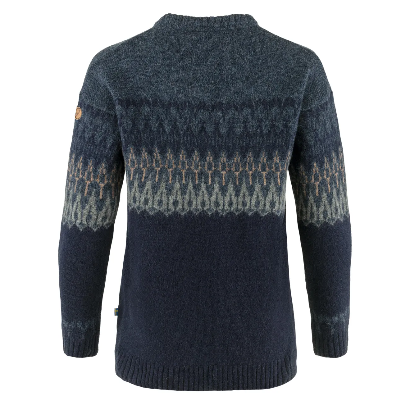 Indoor Layer Fjallraven Womens Ovik Path Knit Dark Navy / Navy