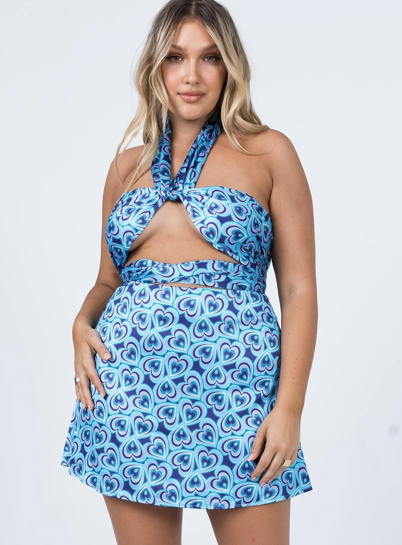 Functional Detail Dancing in the Dark Mini Skirt Blue