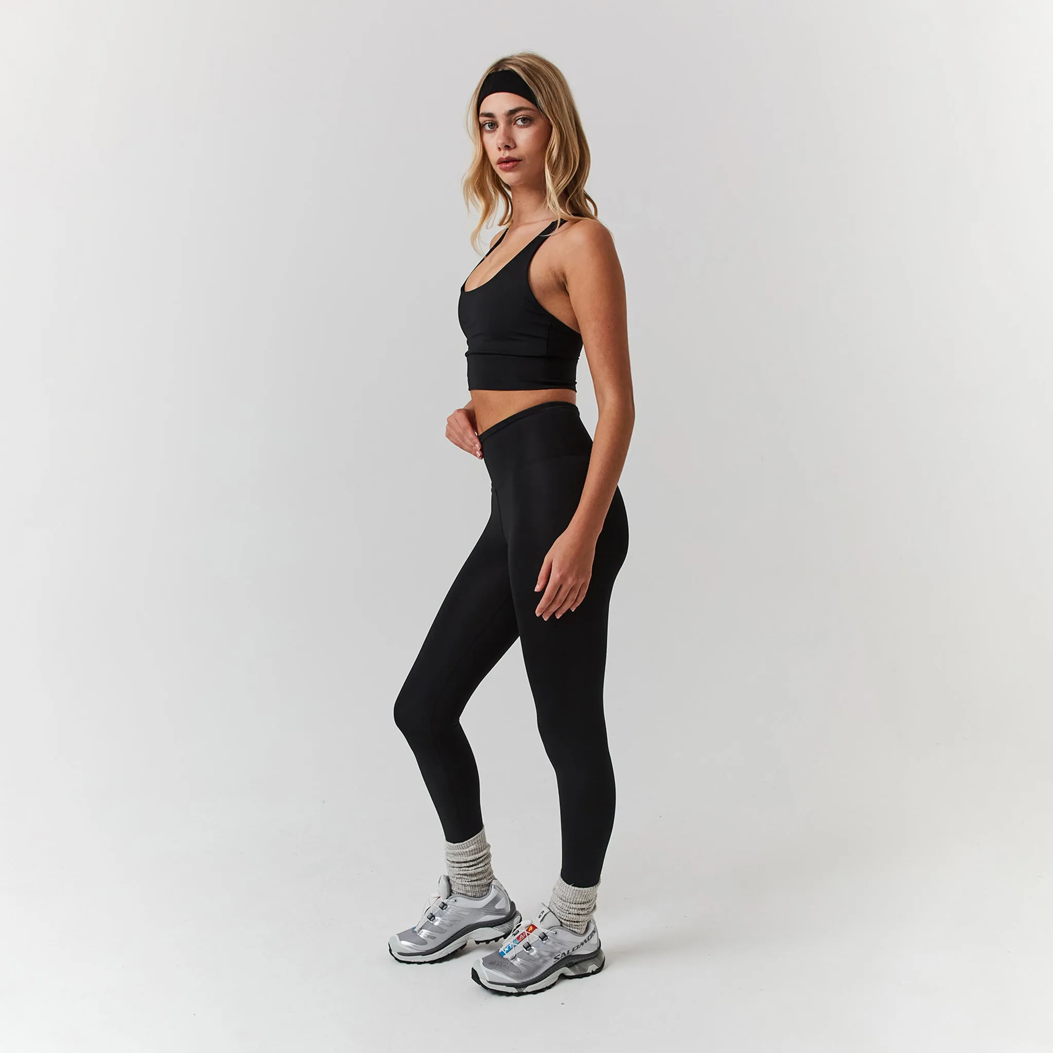 Second Skin Sports Bra | Black Secure Design Floral activewear