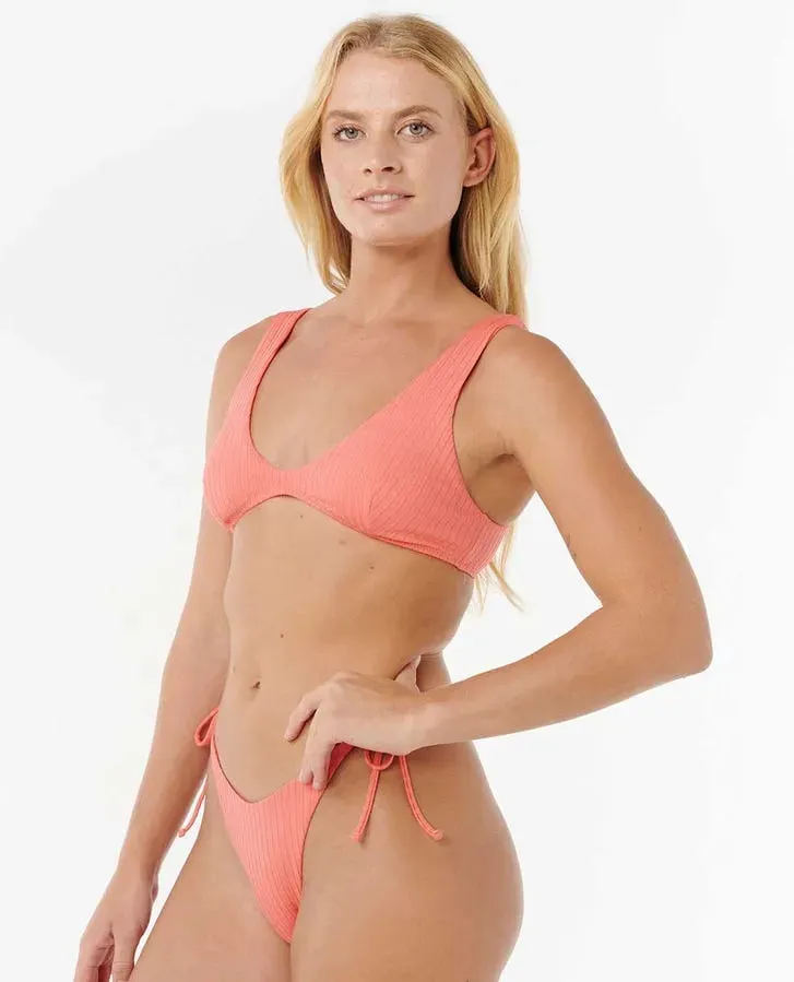 Rip Curl Womens Bikini Top Premium Surf Bralette Glossy-Texture