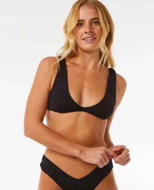 Rip Curl Womens Bikini Top Premium Surf Bralette Low Profile Hardware Monochromatic-Style