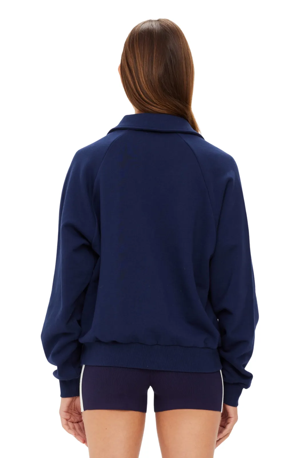 Cozy All Day Warm Collared Elle Polo, Navy