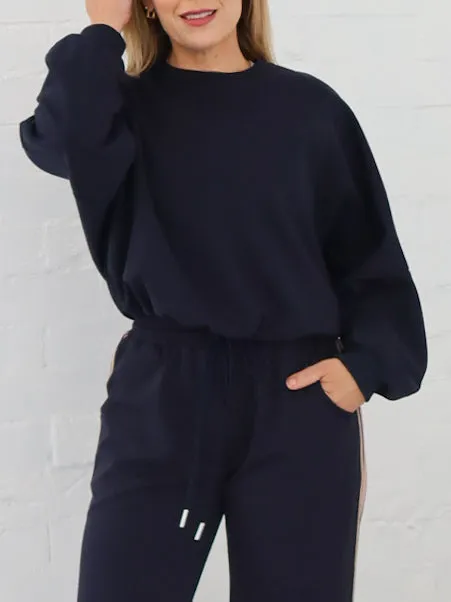 Daily Chic Sullivan Sweatshirt - Navy