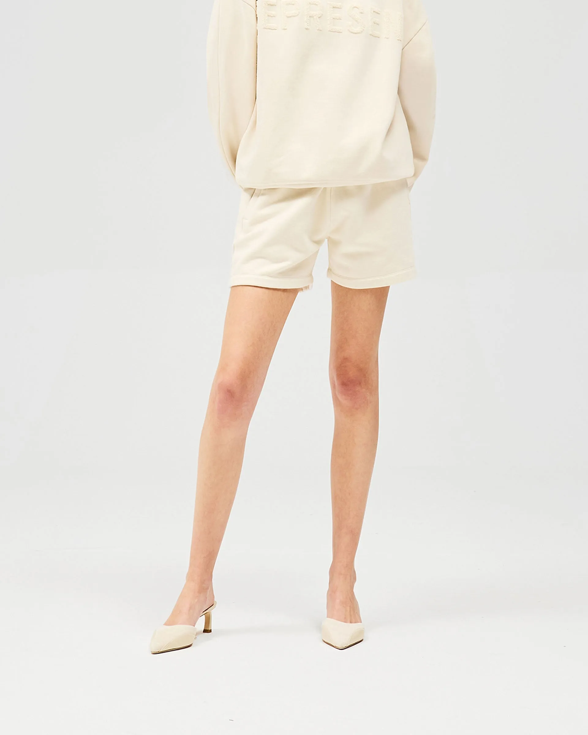 Owners Club Short - Oat Milk Gym Wear