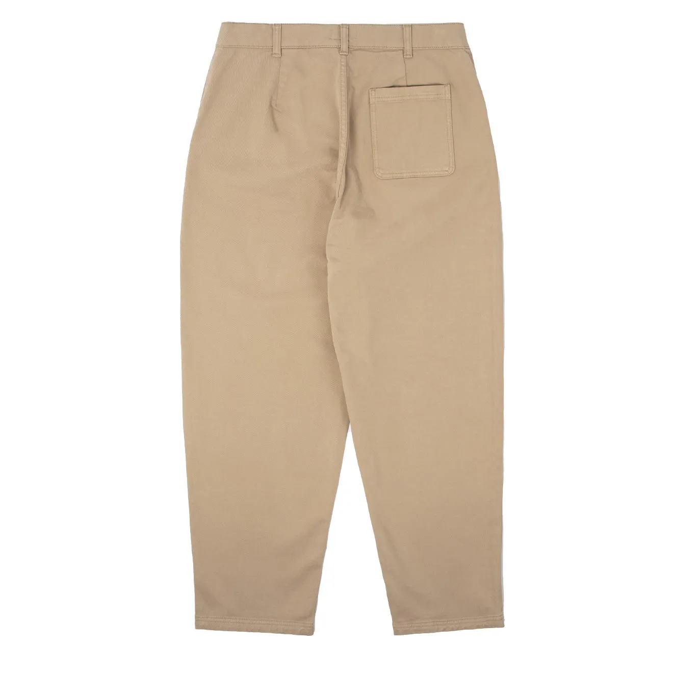 Sunspel Womens Cotton Tapered Trousers Stone Walk Friendly