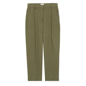 Urban appeal Stretch Support Fit Sunspel Womens Pleated Chino Pale Khaki