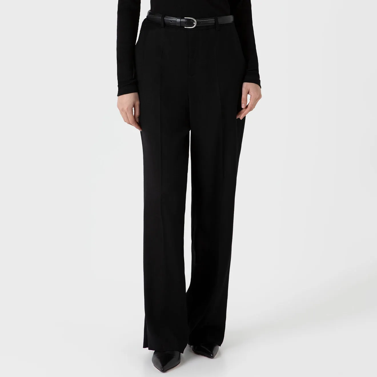 Sunspel Womens Tailored Trouser Black Fit For Movement