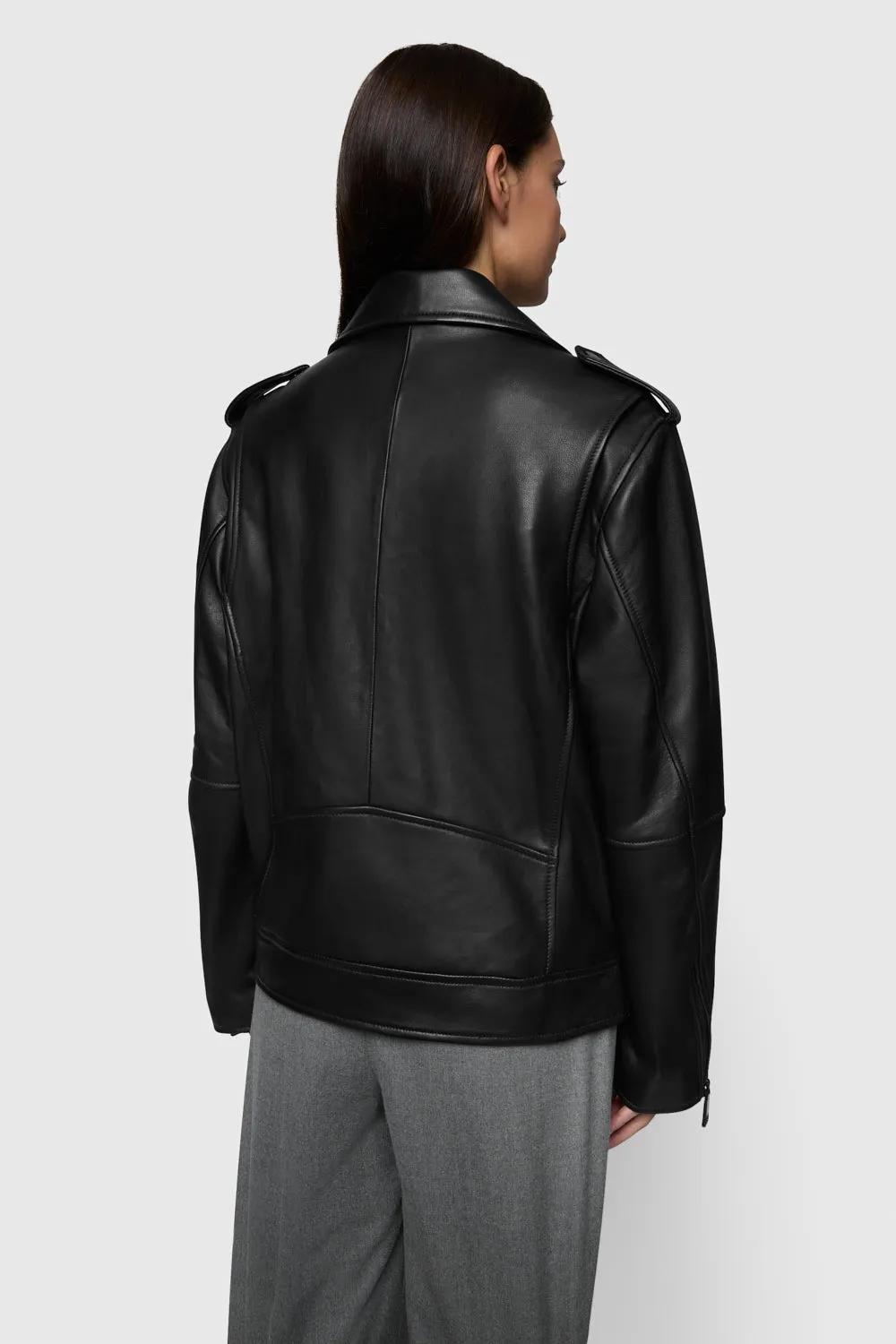 Tabitha Moto Matte Finish ElasticWaistband