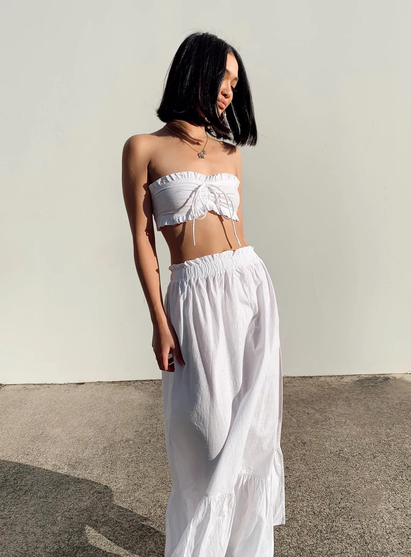 Oliver Maxi Set White Crisp Edge Neat Look