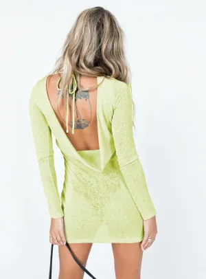 Tallie Knit Mini Dress Green Movement Feel knee-length