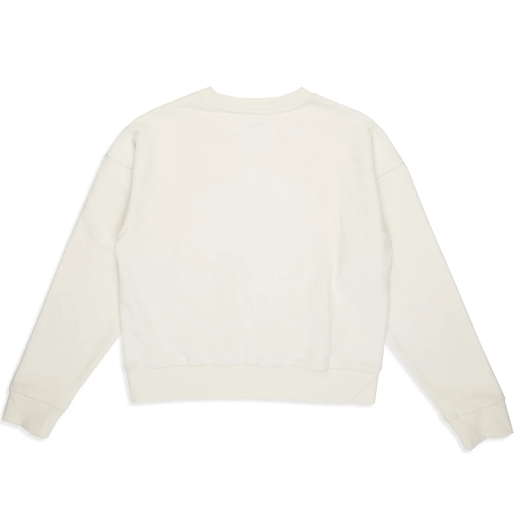 T&C Surf Designs Women Checky Crew Sweat - Off White Minimalist Design Everyday Comforts