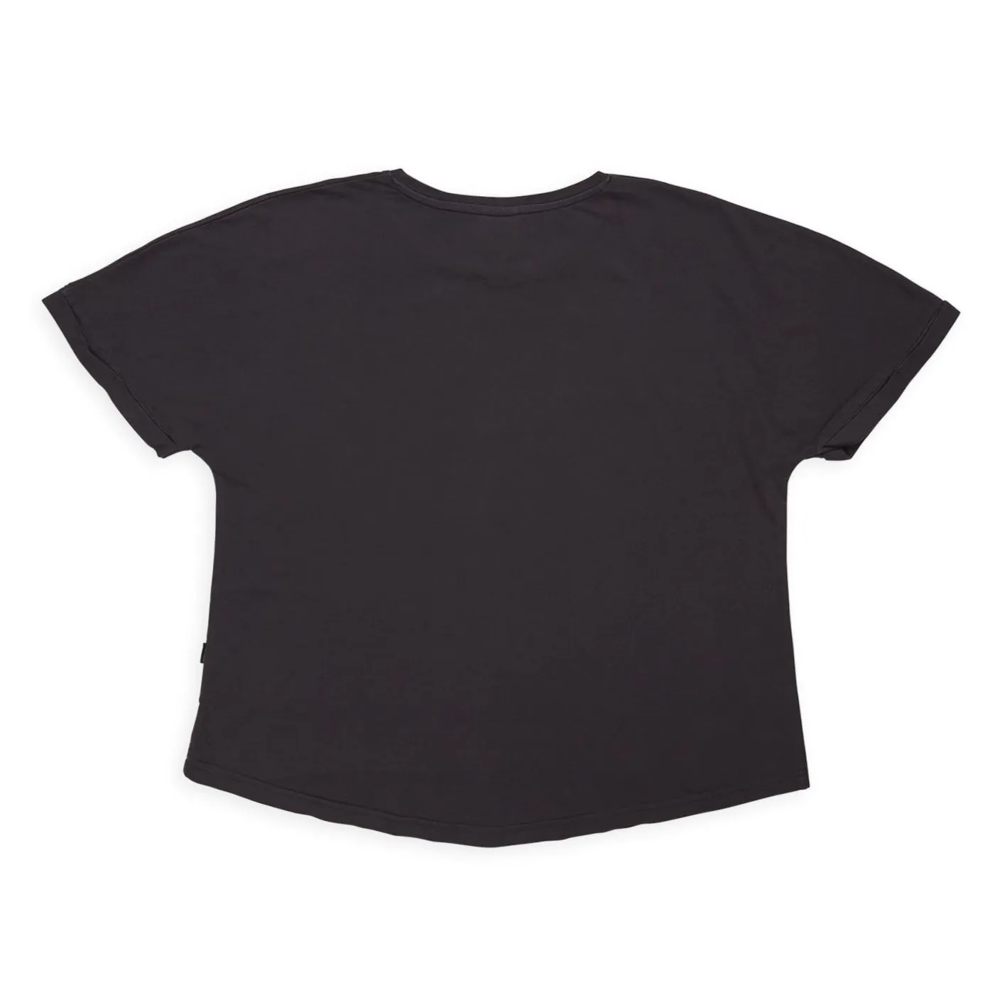 Lace trim T&C Surf Designs Women Dolphins  S/S T-Shirt - Washed Black