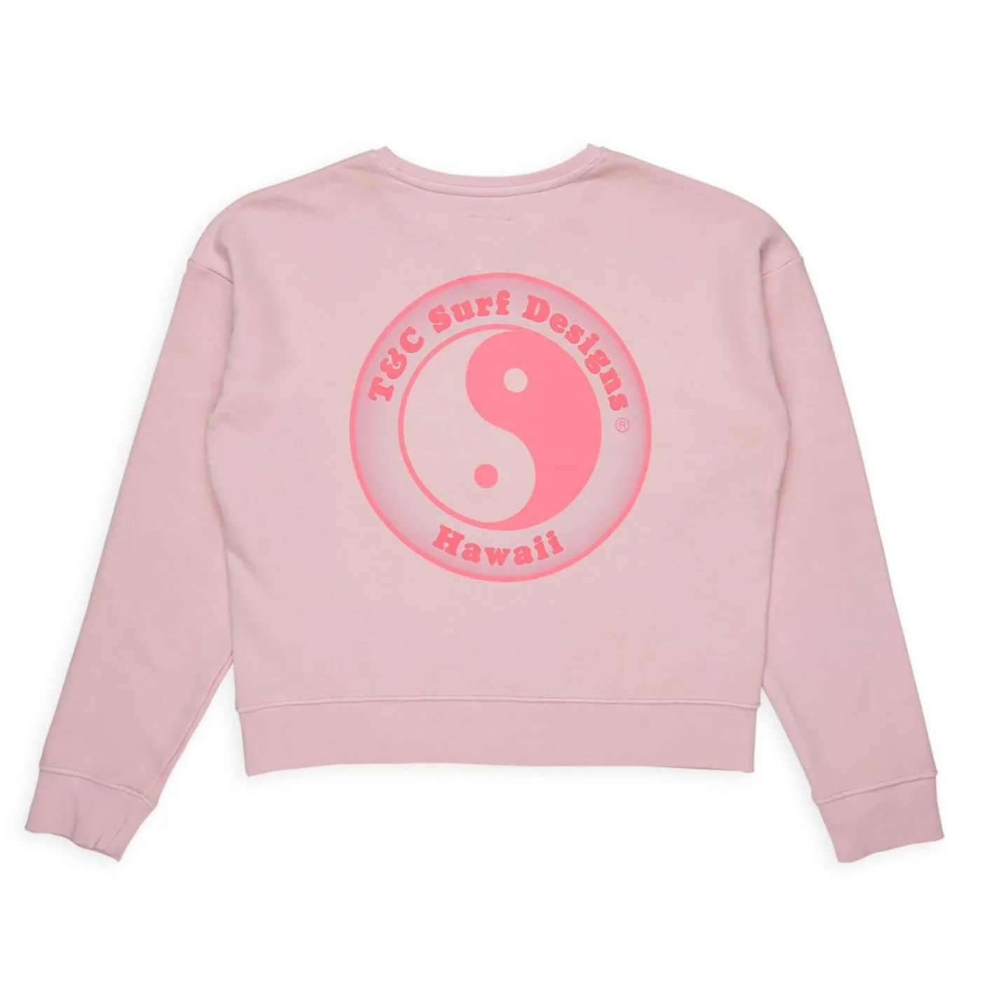 T&C Surf Designs Women YY Crew Sweat- Washed Rose product gemstone luxury