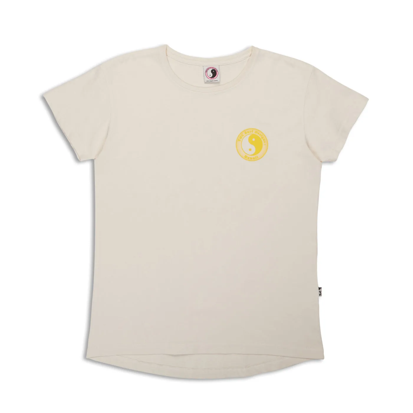 City Fashion Look T&C Surf Designs Women YY Logo S/S T-Shirt - Off White
