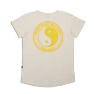 Soft and breathable T&C Surf Designs Women YY Logo S/S T-Shirt - Off White