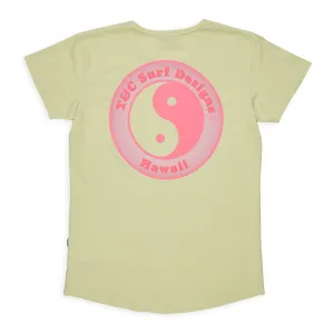 T&C Surf Designs Women YY Logo S/S T-Shirt - Used Sage Crew neck classic