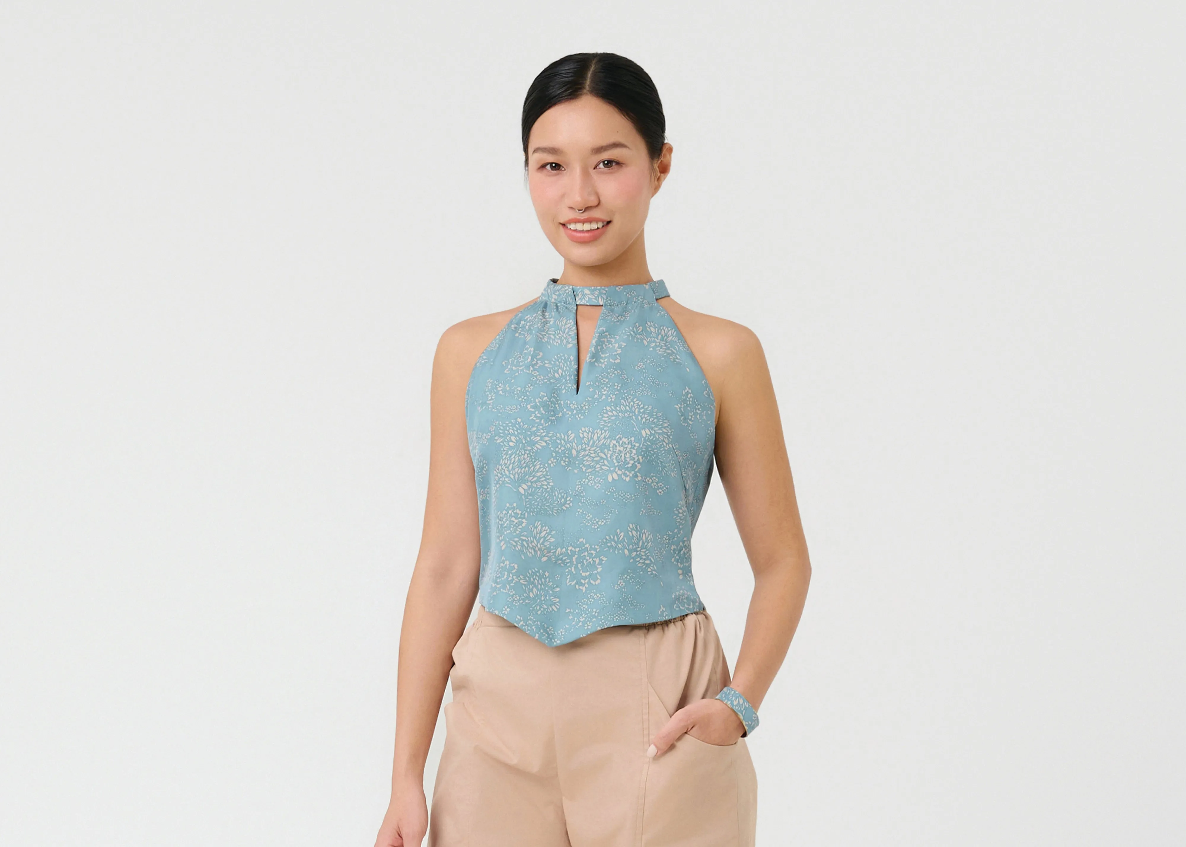 Stretch Ease Crown Fit TAN AN - INLAY BLOOM