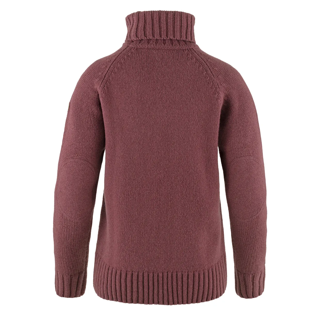 Fjallraven Womens Ovik Cable Knit Roller Neck Mesa Purple Stretch Waistband Design Everyday Comfort