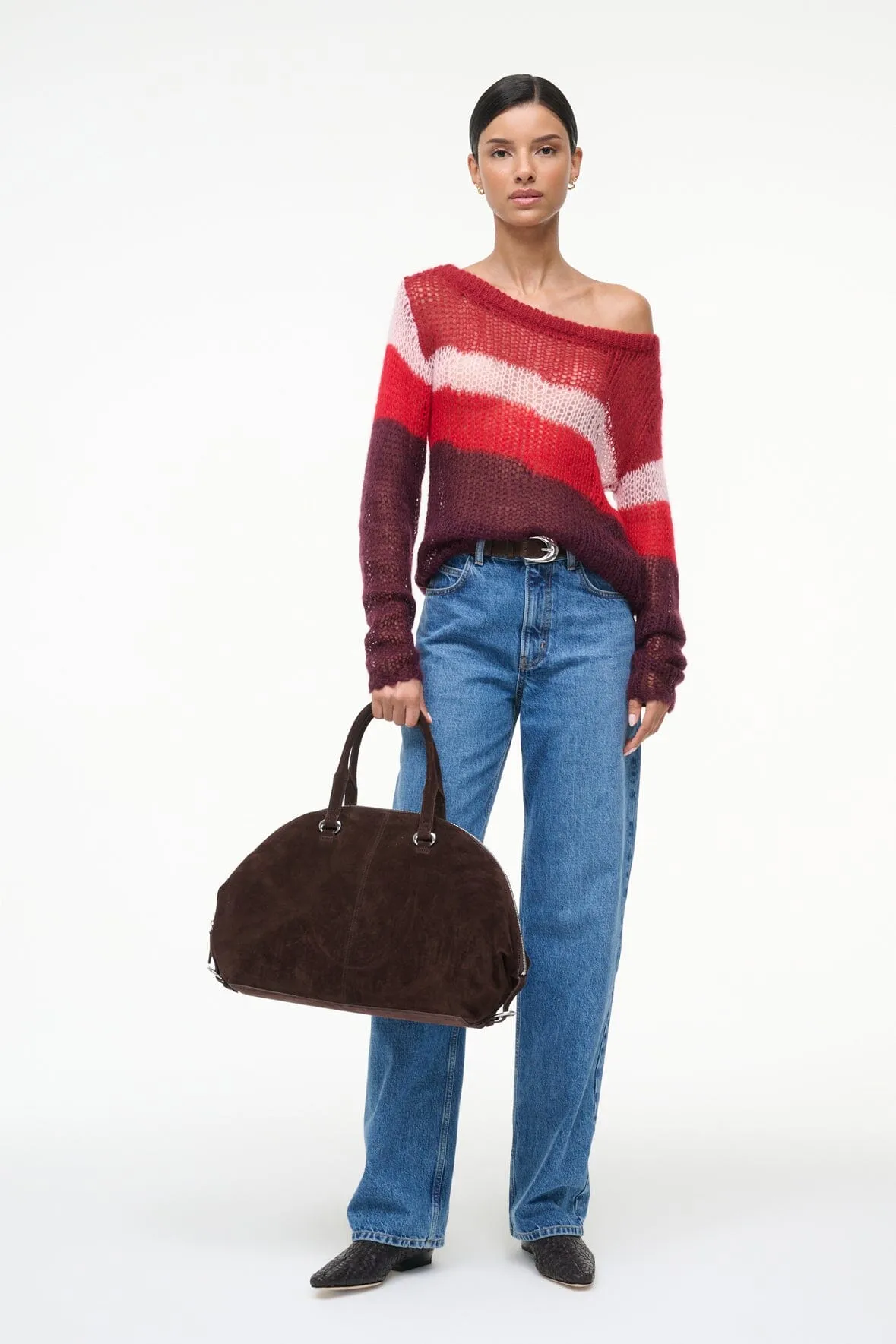 Stylish Drape Wrinkle resistant fabric TESSA SWEATER | SYRAH MULTI