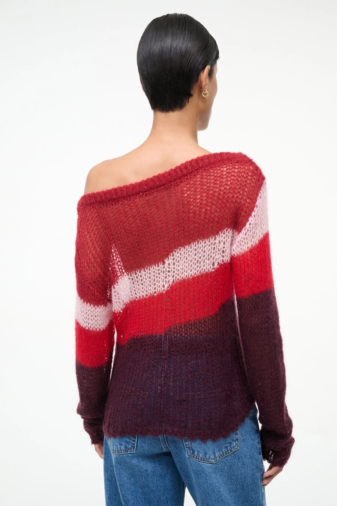 Textured Fabric Circular Knit Sustainability Guide TESSA SWEATER | SYRAH MULTI
