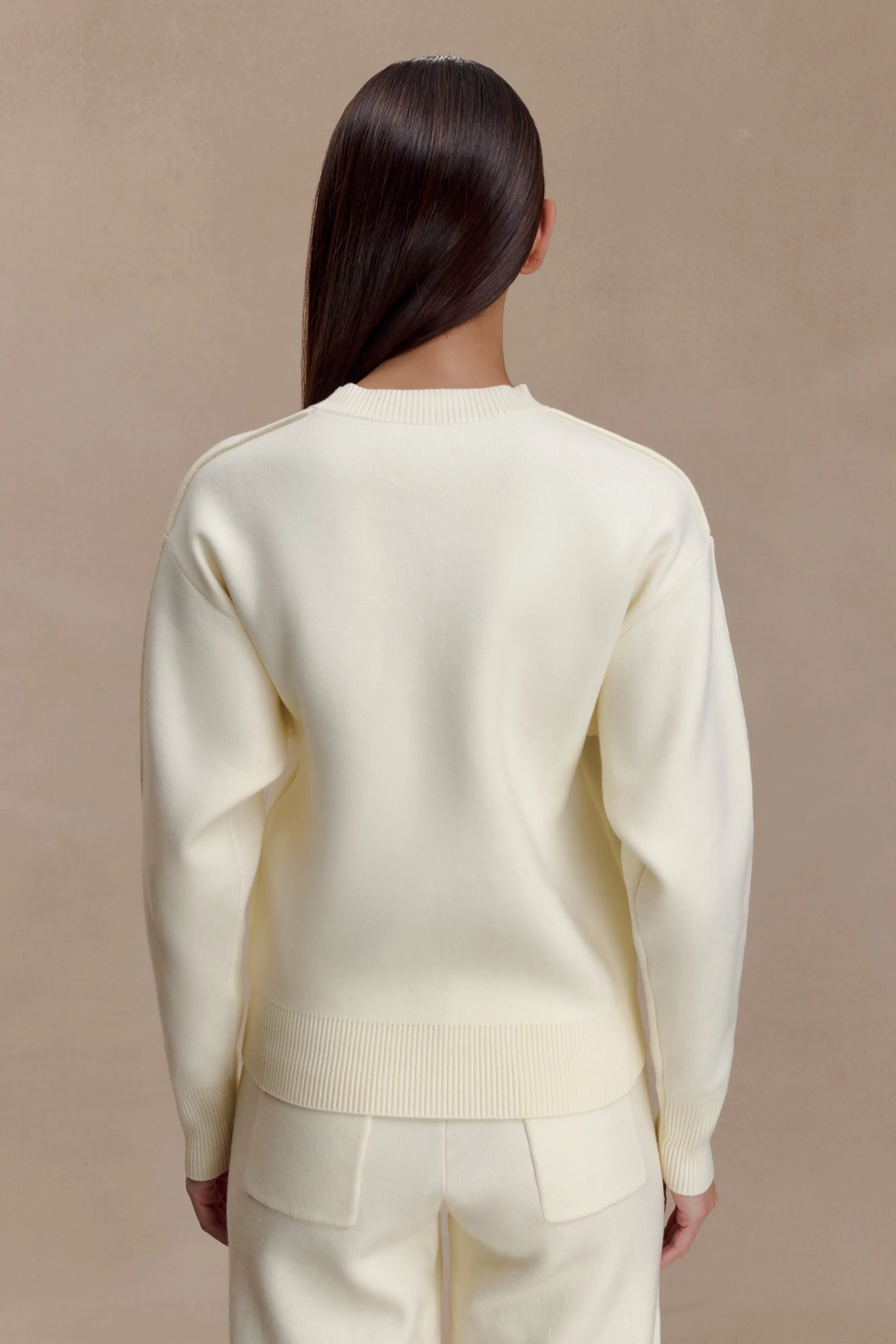 Smart Fashion Braxton Cozy Knit Jumper - Ivory
