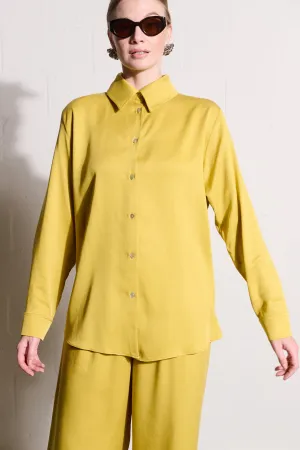 The Essential Shirt in Chartreuse print design NoSideSeams