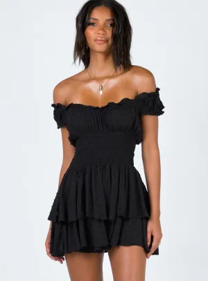 The Love Galore Playsuit Black Versatile Touch MoistureWickingTechnology
