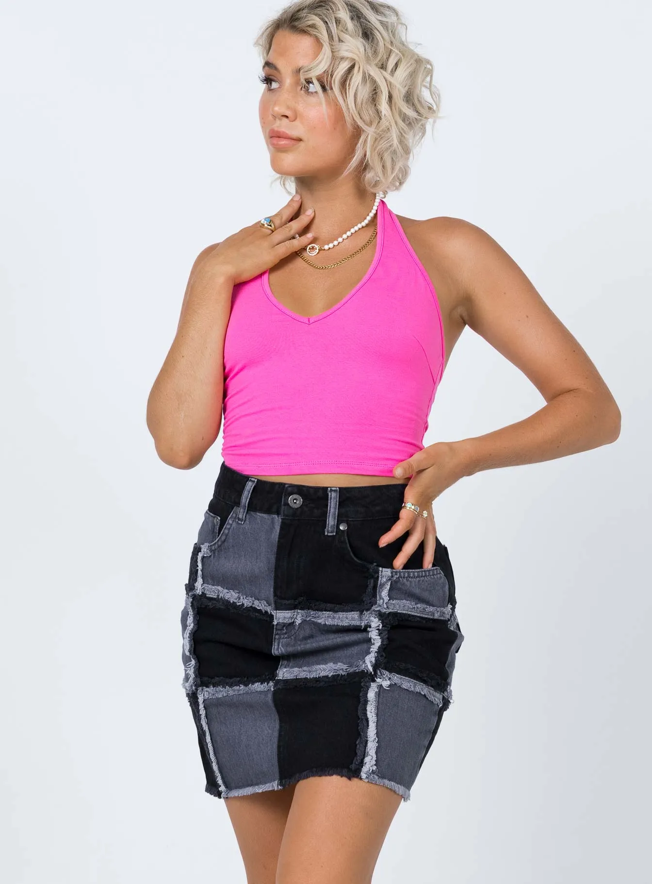 The Ragged Priest Resolute Skirt Charcoal Sleek Comfort