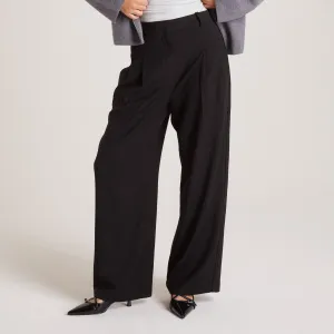 Smart Style Clean Cut Tailored Pants - Black