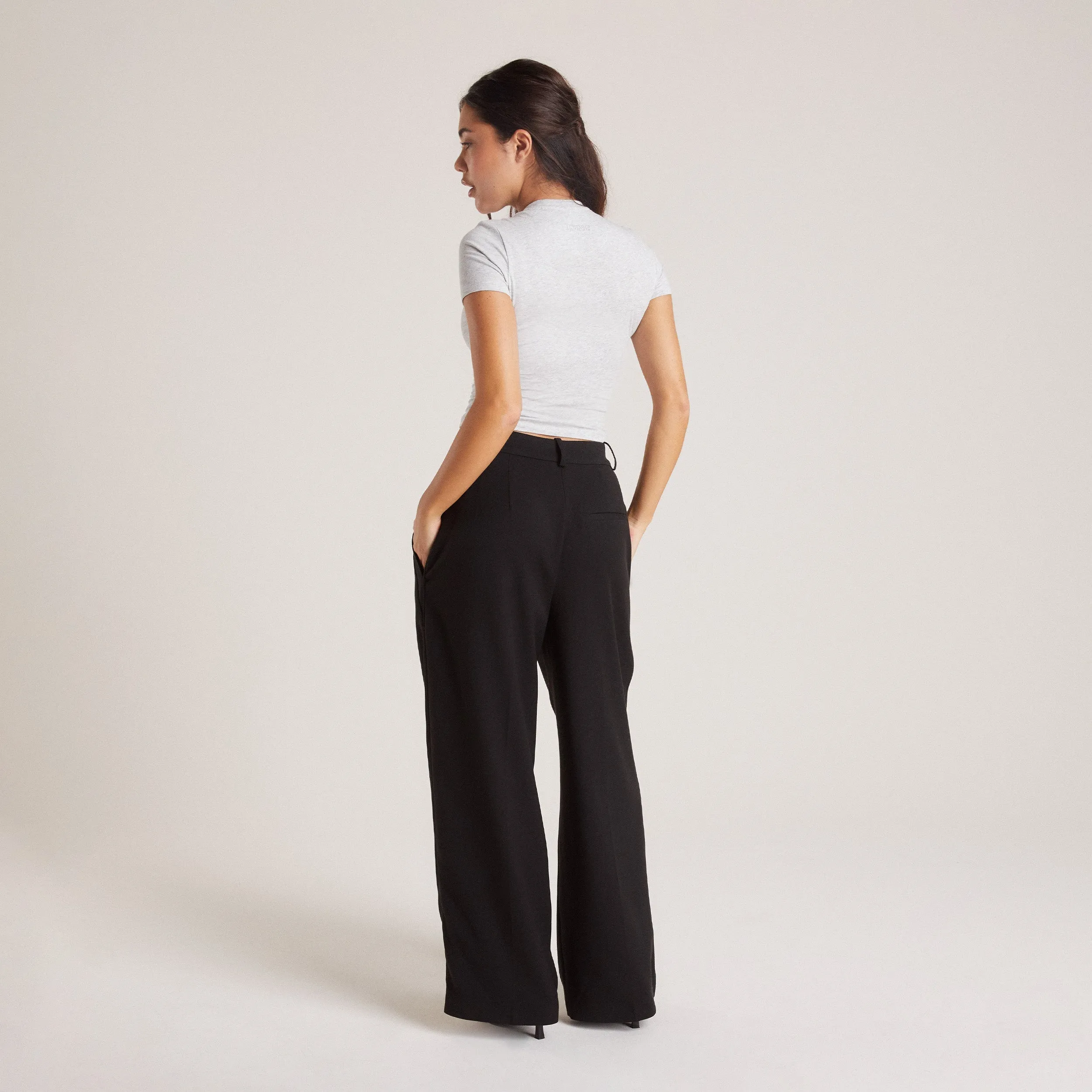Tailored Pants - Black Versatile Comfort Wear