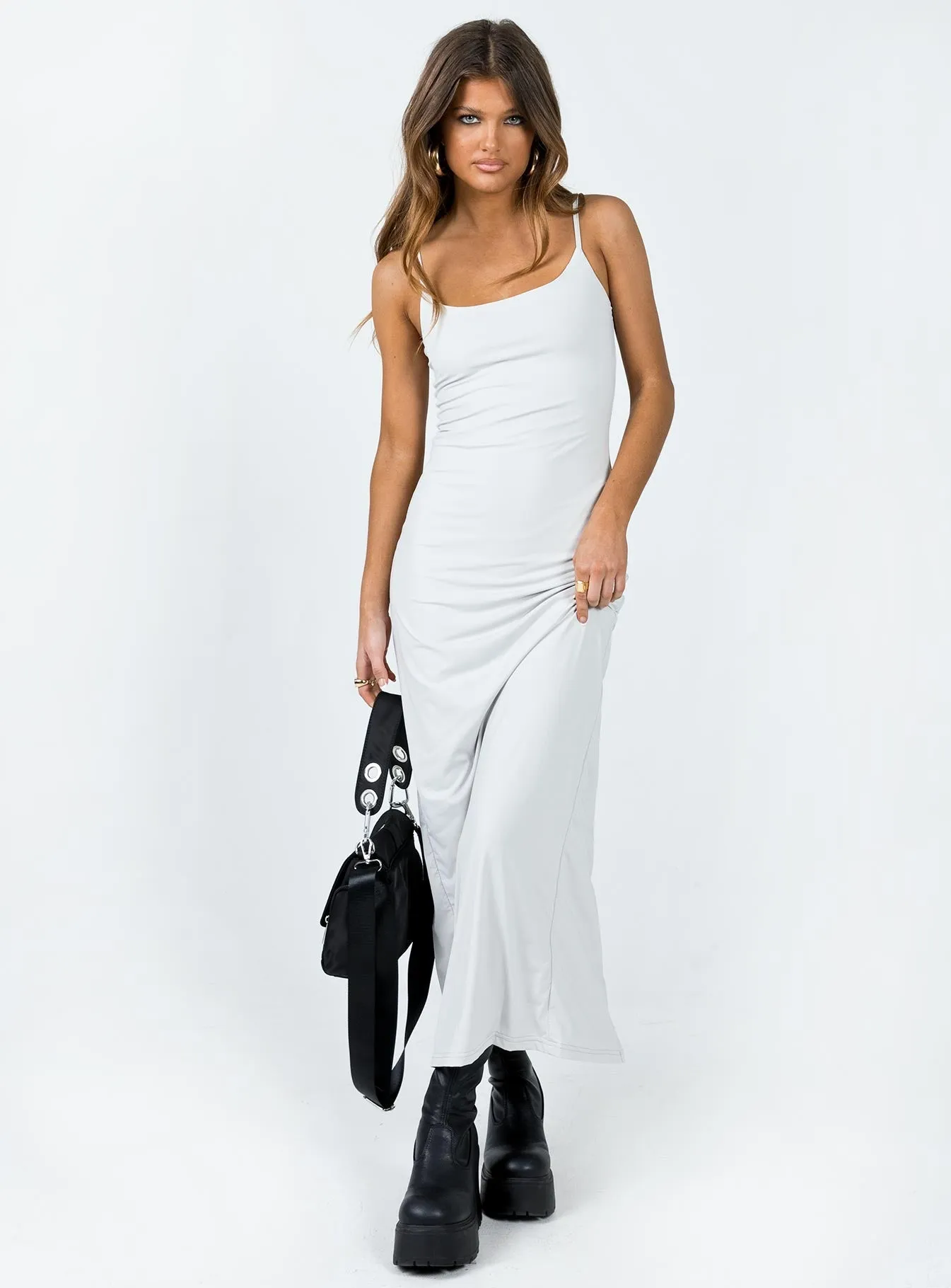 Cozy Vibes Comfortable and Fashionable Balwyn Maxi Dress Grey