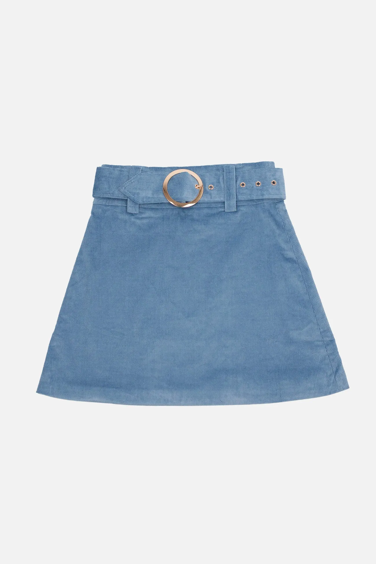 Exclusive 'Cher' Corduroy Sky - Skirt Celebrity Style