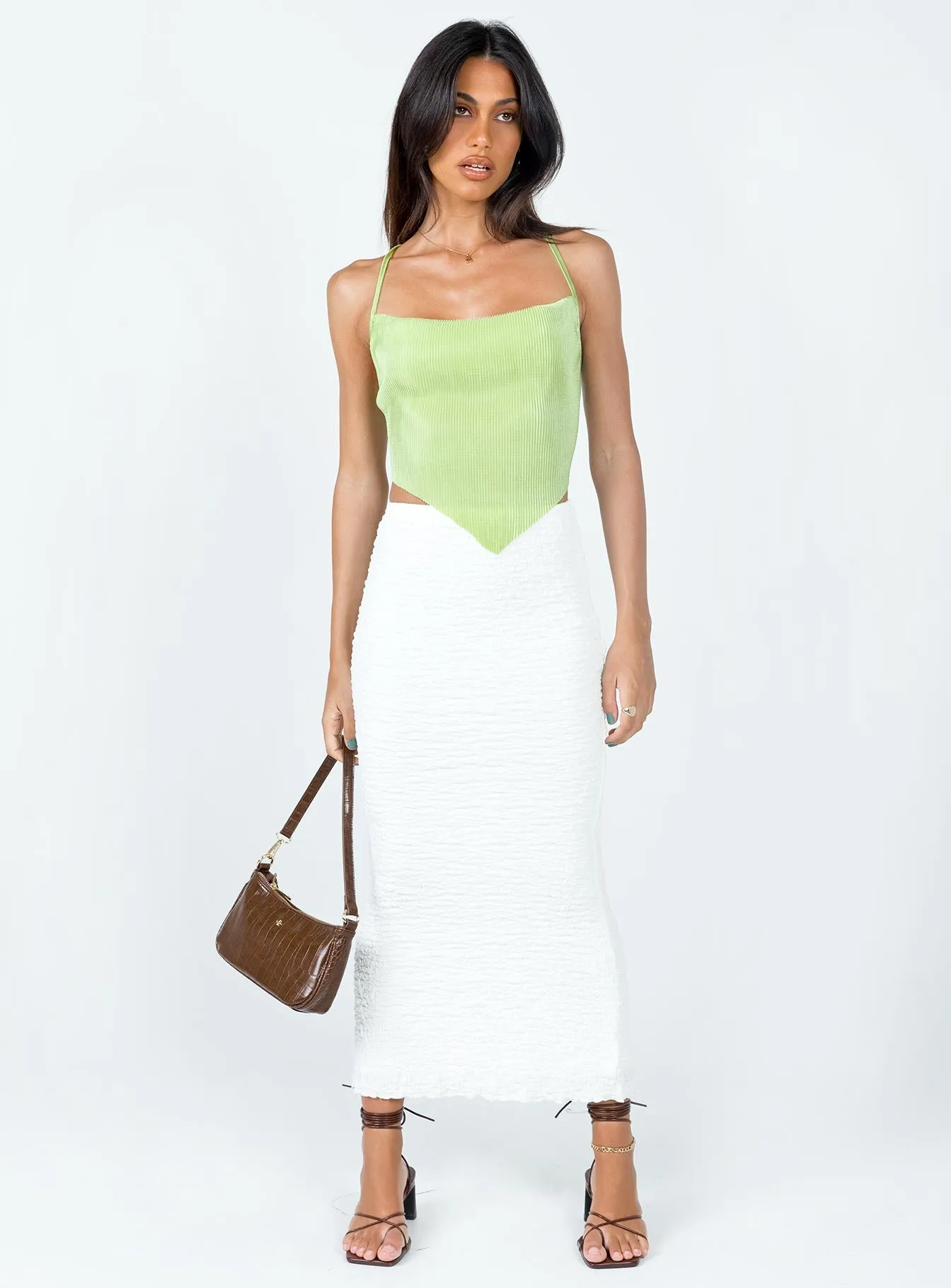 Rubes Midi Skirt White City Style