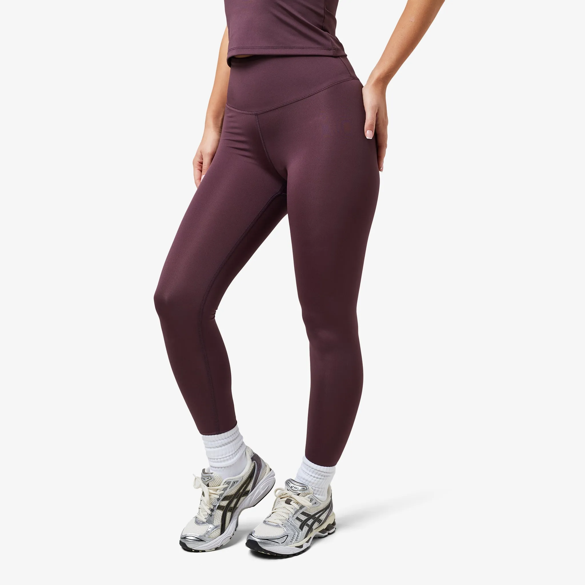 Morning Stretch Active Lifestyle Second Skin Legging | Dark Cherry
