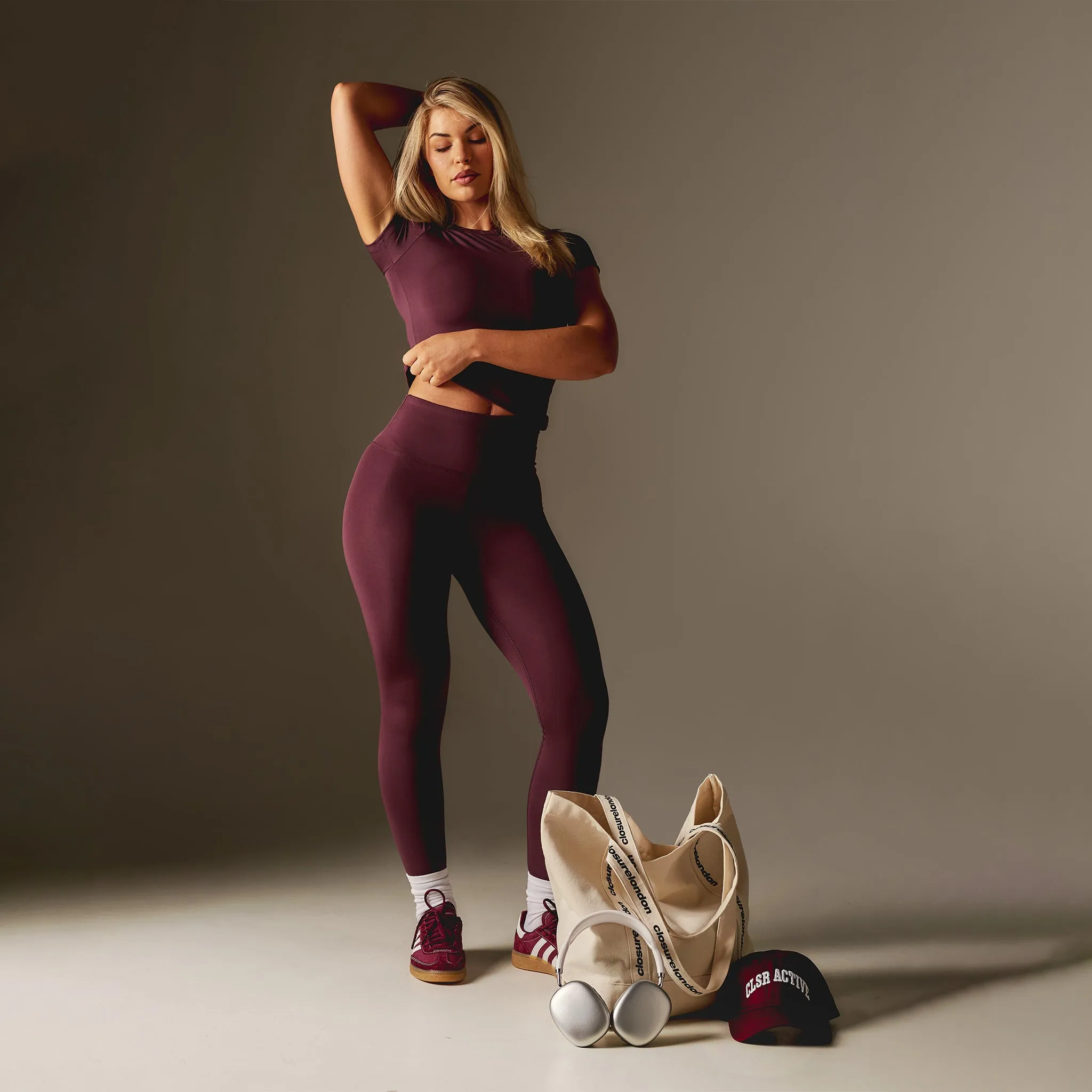 Second Skin Legging | Dark Cherry Active Wear