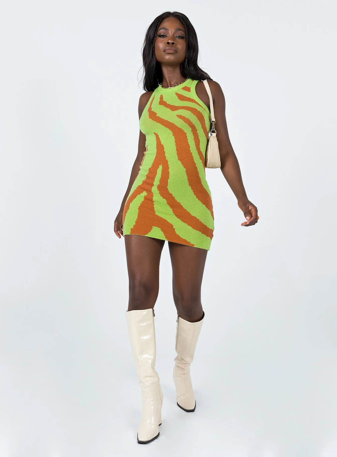 Felicity Mini Dress Green Multi Bright Feel Sophisticated Wear