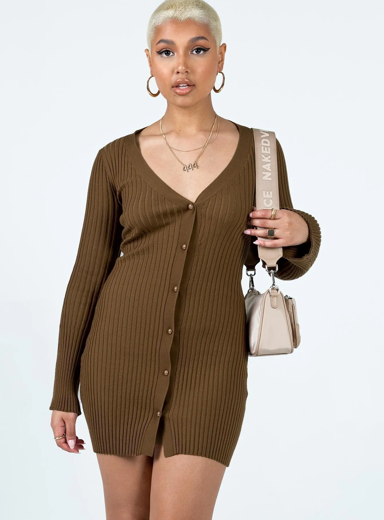 Hand-Wash Arnie Mini Dress Brown