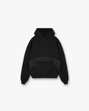 product camouflage stealth Boyfriend Graphic Hoodie - Black Coffee