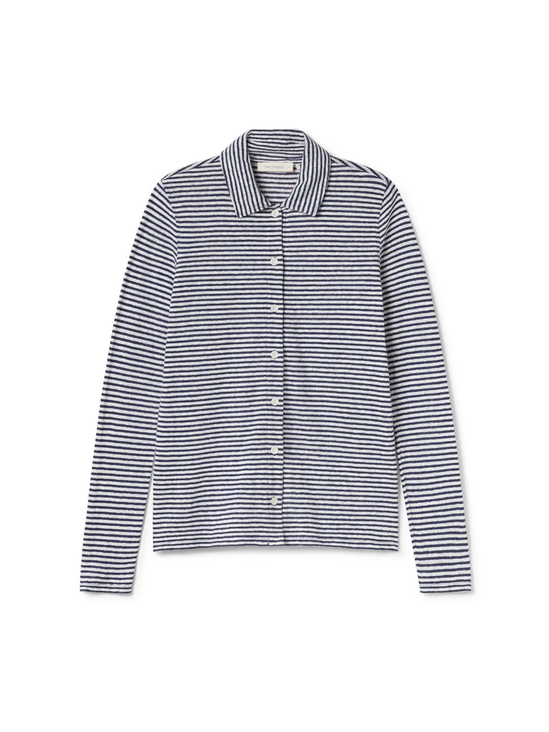 Tokunoshima - Navy Stripes Wrinkle-Free